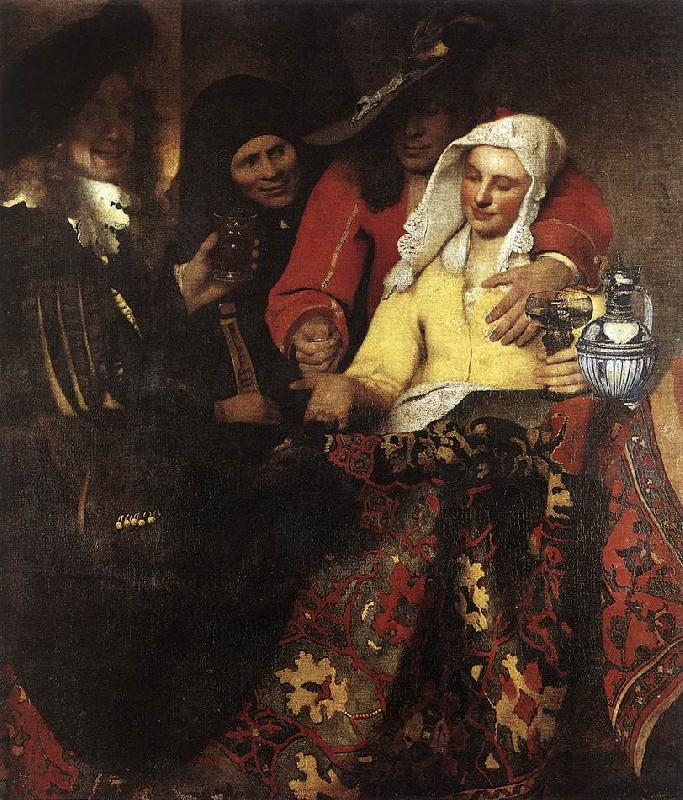 VERMEER VAN DELFT, Jan The Procuress  et china oil painting image